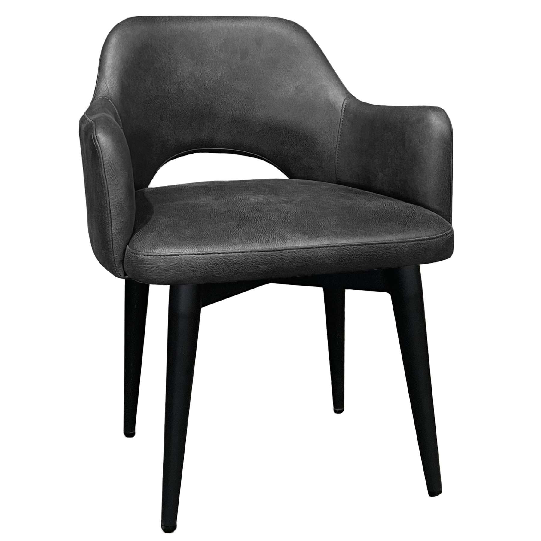 Bella Tub Chair Black Steel Legs Apex