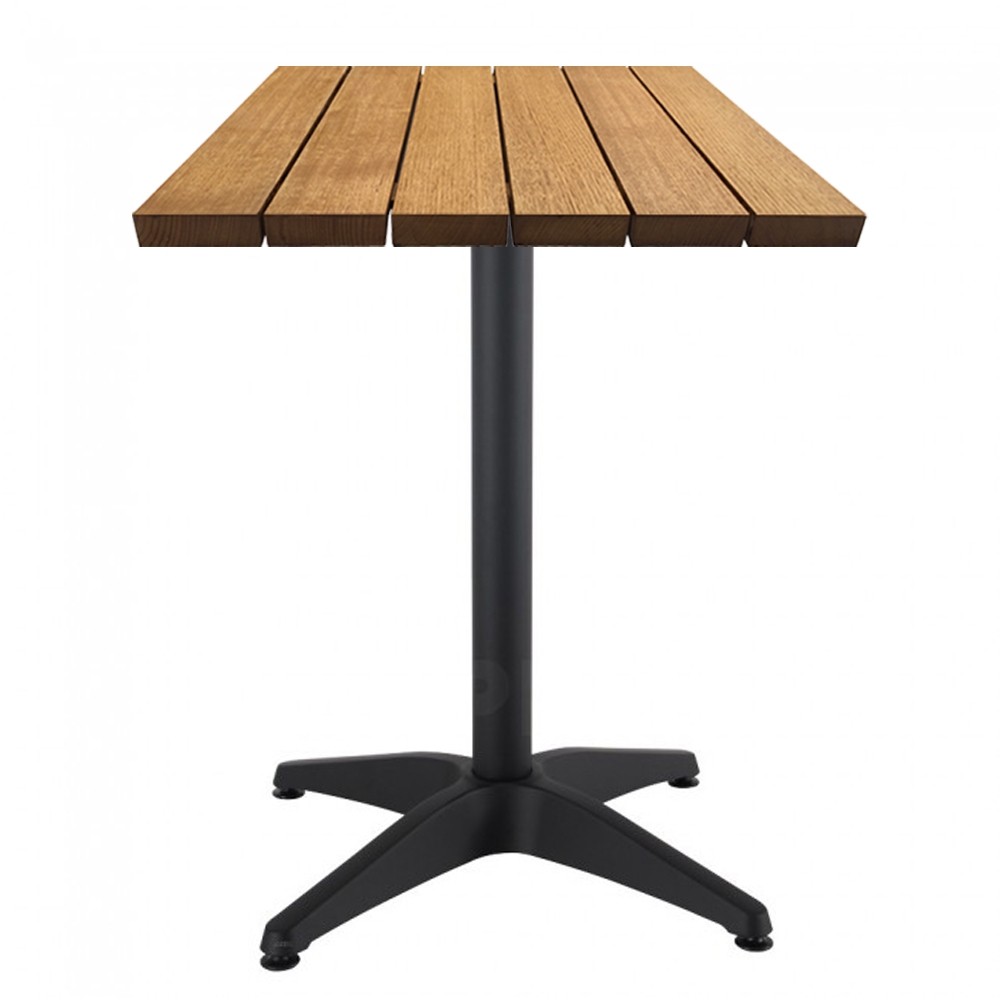 Aida Rustic Vintage Timber Outdoor Cafe Table  Apex