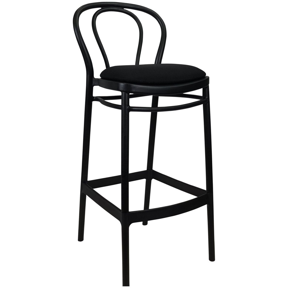 Outdoor Bentwood Bar Stool Upholstered Replica Apex