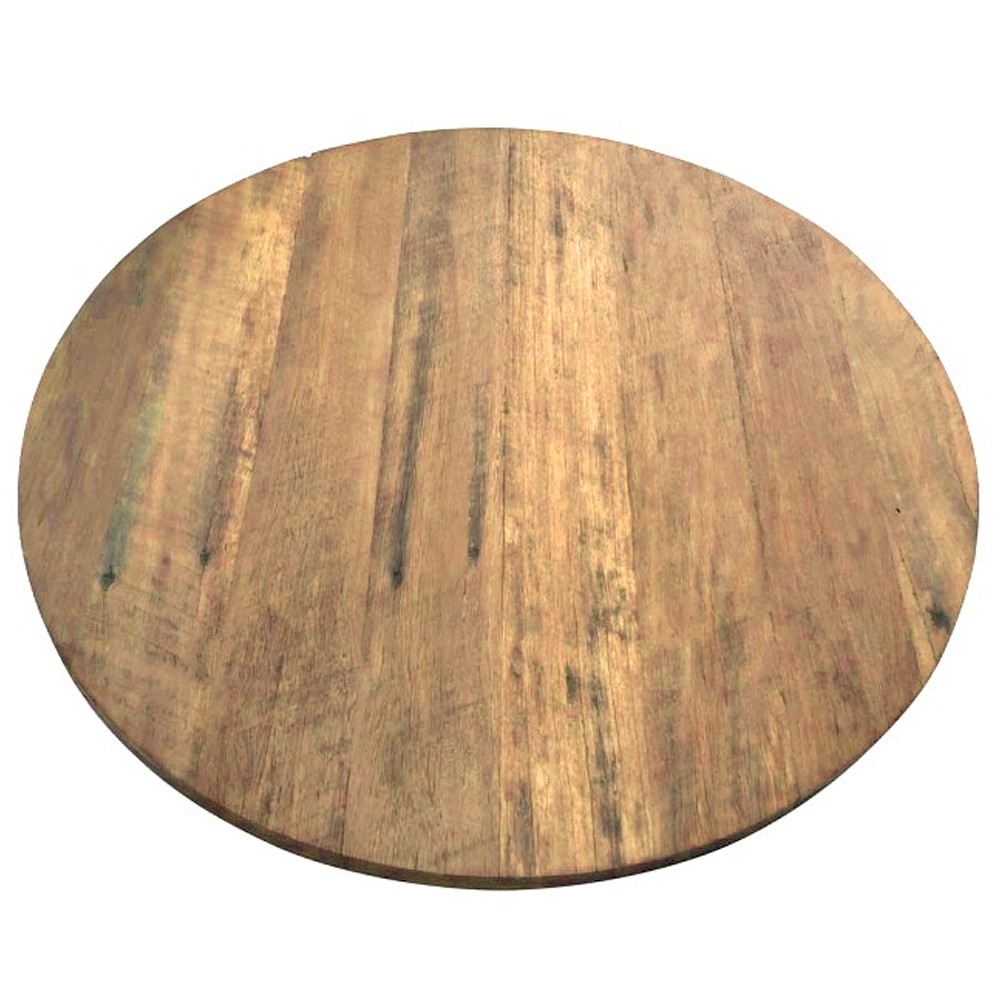 Recycled Blonde Round Timber Table Top Apex