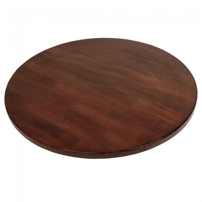 Solid Wood Round Table Top Walnut Apex, Solid Wood Round Table Top