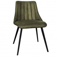 Aria Side Chair Black Blade Legs