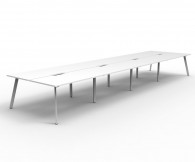 Eternity 8 Person Double Sided Back to Back Workstation Desk