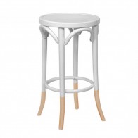 Genuine Bentwood Kitchen Counter Stool with Natural Socks, Embossed Seat 61cm