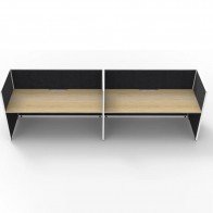 SHUSH30 2 Person Single Sided Screen Hung Top Workstation