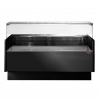 Tecnodom Serie MR80 Black 1520mm Wide Deli Display with Storage and Castors TDMR-0815B