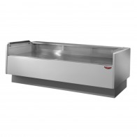 Tecnodom Serie MR80 Black 2480mm Self-serving Deli Display with Storage and Castors TDMR-0825SELF