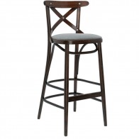 Upholstered Cross Back Barstool BST-8810/2 78cm