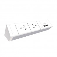 Above Desk 2x Power and 2x USB Outlet Panel
