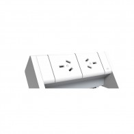 Above Desk 2x Power Outlet Panel