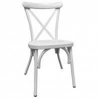 Aluminium Cross Back Outdoor Chair