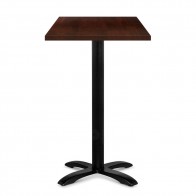Alvina Modern Square Timber Bar Table