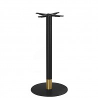 Annick Black Brass Bar Table Base