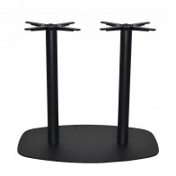 Annick Black Steel Round Twin Table Base