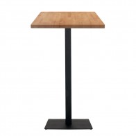 Annick Square Timber Bar Table