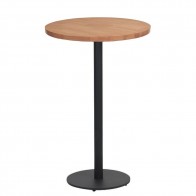 Annick Round Timber Bar Table