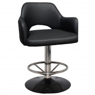 Bella Gaming Stool Silver Base