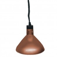 Benchstar Pull Down Heat Lamp Antique Copper 270mm Round HYWBL09