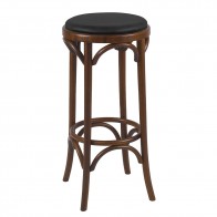 Genuine Bentwood Bar Stool with Padded Seat 78cm