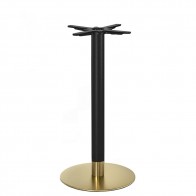 Brass Bar Table Base Round Brass Base