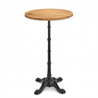 Celestine Round Oak Bar Table