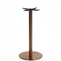 Copper Bar Table Base Round