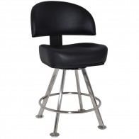Dallas Gaming Stool 4 Silver Leg Base