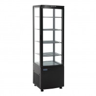 Polar C-Series Curved Door Display Fridge 235 Litre Black DP289-A
