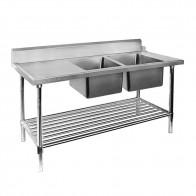 Modular Systems Right Inlet Double Sink Dishwasher Bench DSBD7-1800R/A