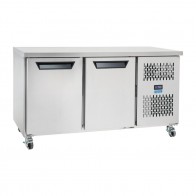 Williams Topaz Two Door Under Counter Storage Freezer Stainless Steel DW970