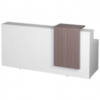 Urban Reception Desk with Driftwood Feature Panel