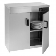 Elementary Stainless Steel Double Cabinet Plate Warmer 120 Plates PW-DE