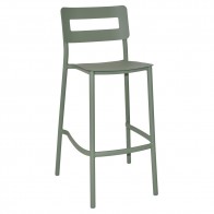 Eliana Outdoor Stackable Bar Stool Aluminium Base 75cm