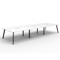 Eternity 6 Person Double Sided Back to Back Workstation Desk
