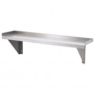 Modular Systems 1800mm Stainless Steel Solid Wallshelf 1800-WS1