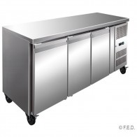 FED TROPICALISED 3 Door Gastronorm Bench Freezer GN3100BT