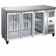 Thermaster 3 Glass Door Gastronorm Bench Fridge GN3100TNG