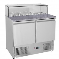 FED Two Door Salad Marble Prep Top GNS900E