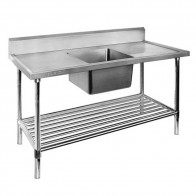 Modular Systems Single Centre Sink Bench & Pot Undershelf SSB7-1800C/A