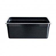 Food Tek Black Poly 1/2 x 65 mm Gastronorm Pan JW-P122B (1 Pack)
