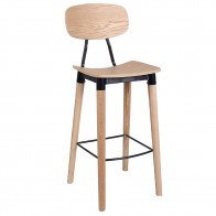 French Industrial Bar Stool 75cm