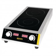 Apuro Heavy Duty Double Induction Hob - 7kW GF239-A