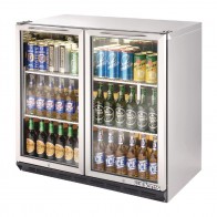 Two Door Stainless Steel Bottle Cooler 800mm High GT607