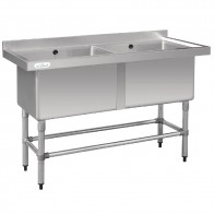 Vogue Double Deep Pot Sink (90mm Drain) HC911