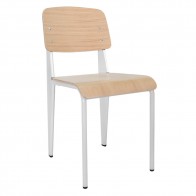 Jean Prouve Standard Chair Replica Oak Seat