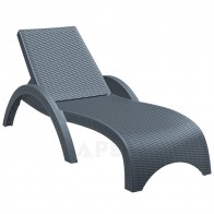 Karina Sun Lounger Resin Rattan Wicker Stackable