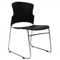 Heavy Duty Sled Base Stacking Chair With Linking Feature