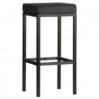 Minimalist Bar Stool Black Frame 78cm