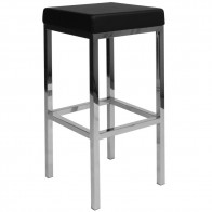 Minimalist Bar Stool Stainless Steel Frame 78cm