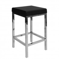 Minimalist Counter Stool Stainless Steel Frame 66cm